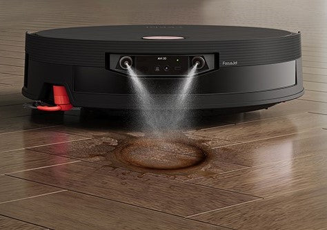 Jet with pressure spray step