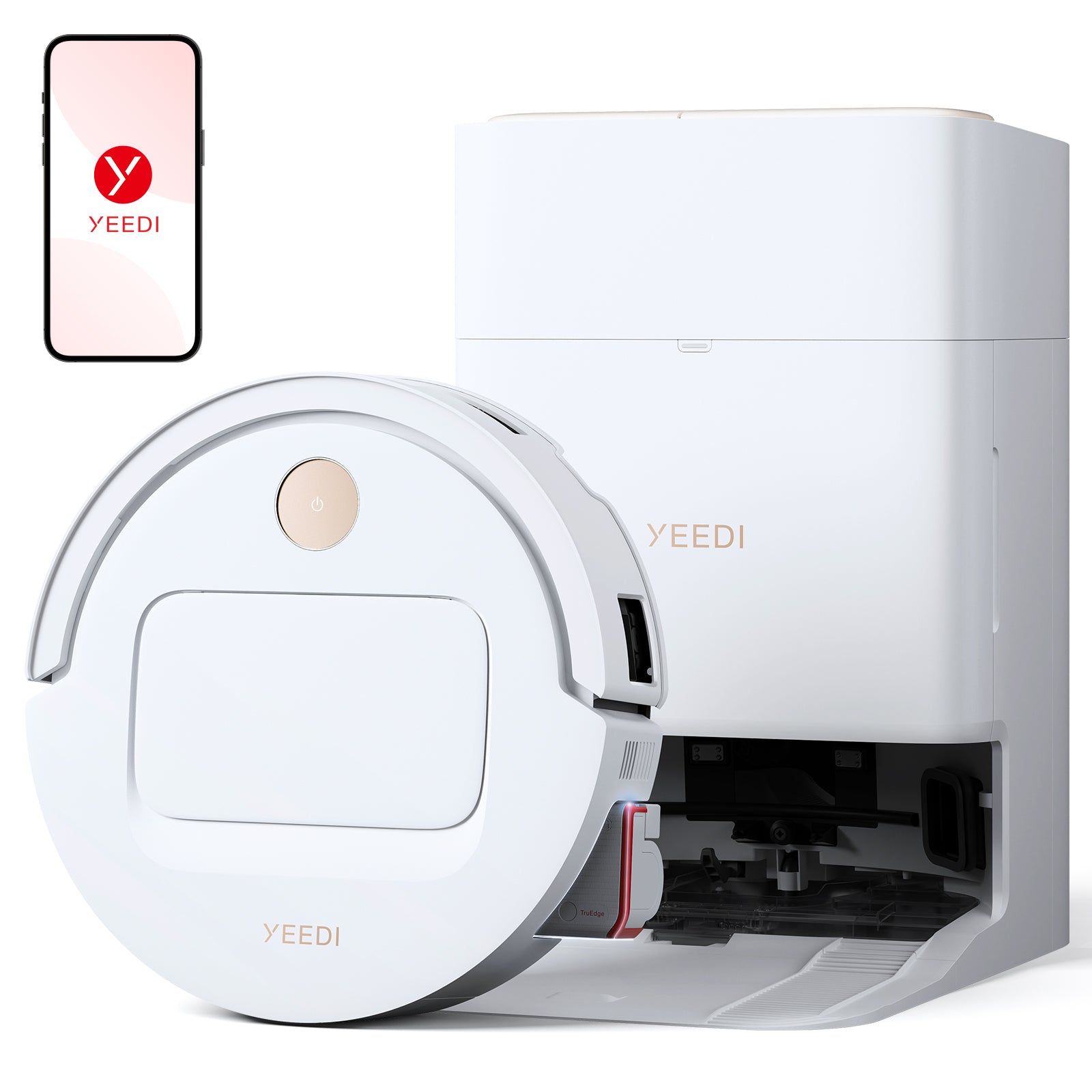 YEEDI M14 PLUS White Robot Vacuum and Mop