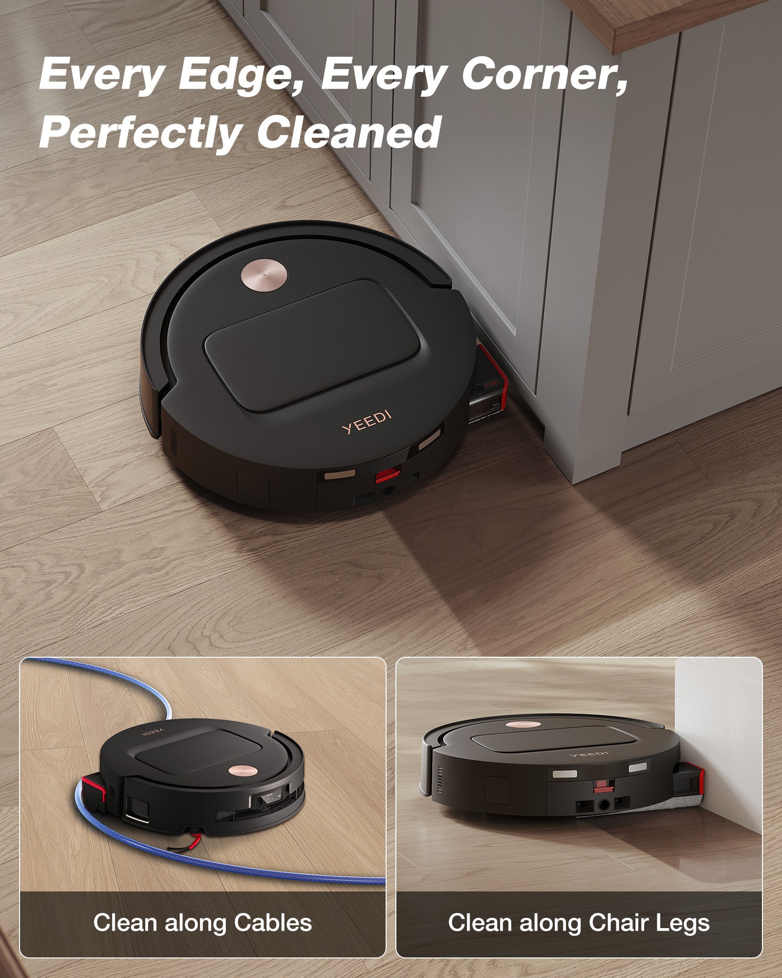 YEEDI M14 PLUS Black Robot Vacuum & Mop