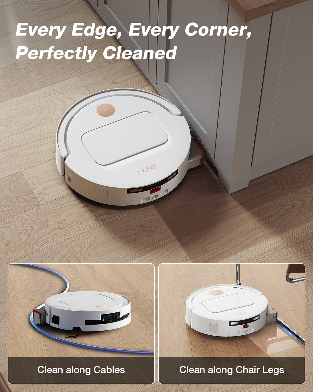 YEEDI M14 PLUS White Robot Vacuum & Mop