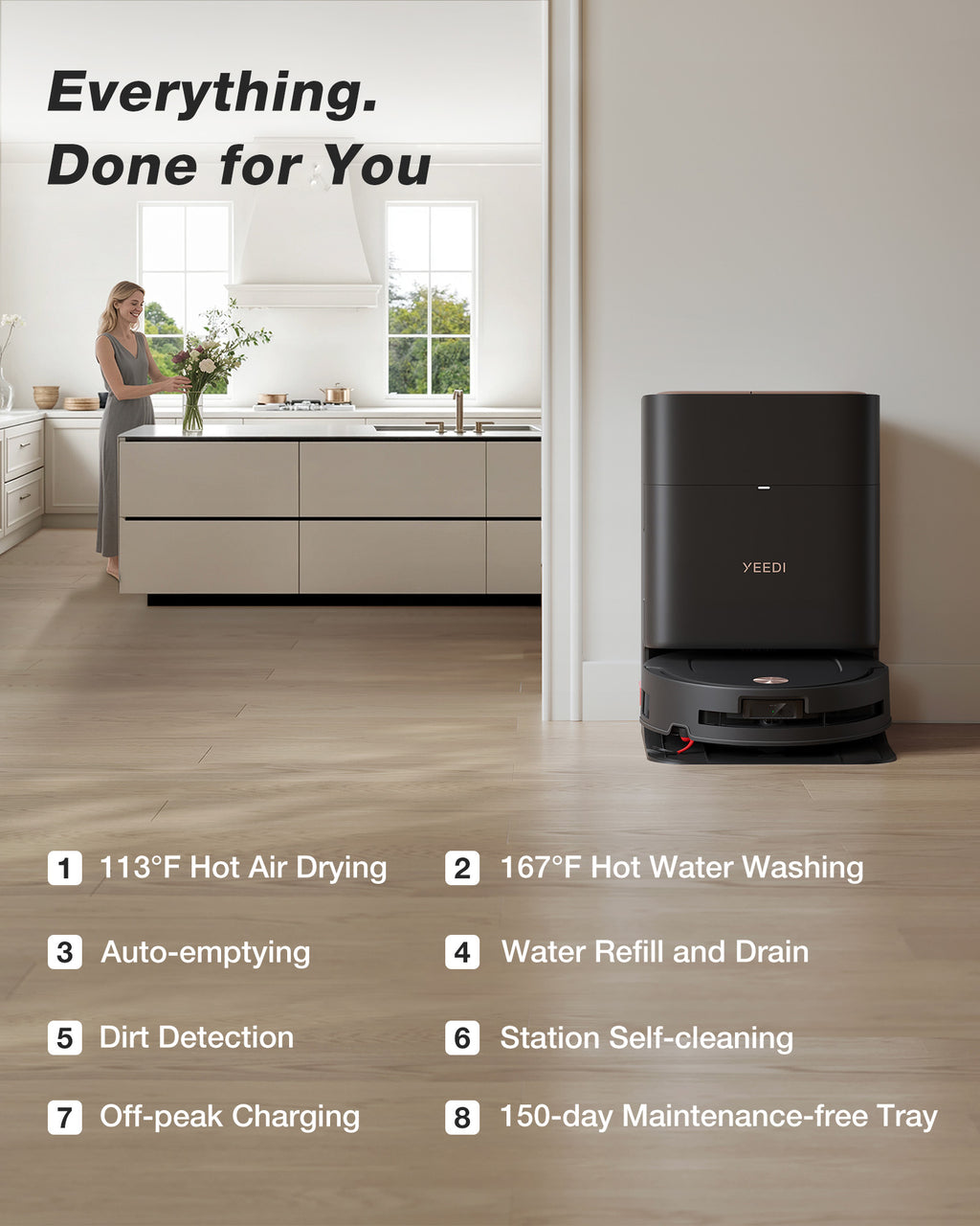 YEEDI M14 PLUS Black Robot Vacuum & Mop