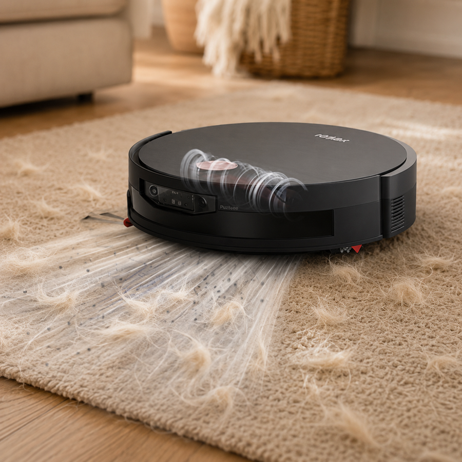 Pet hair and edge cleaning scene
