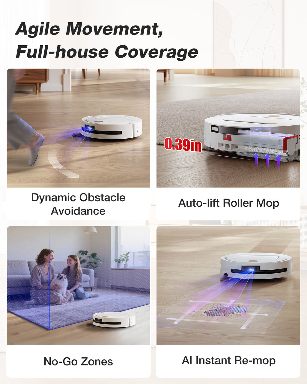 YEEDI M14 PLUS White Robot Vacuum & Mop