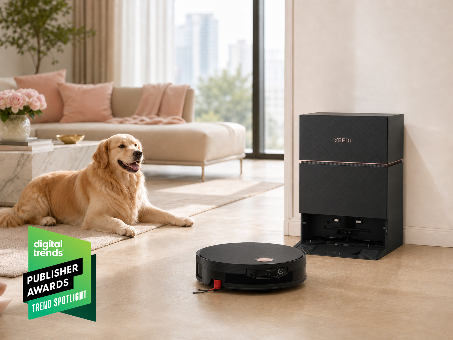 YEEDI S20 Ultra Infinity robot vacuum and station